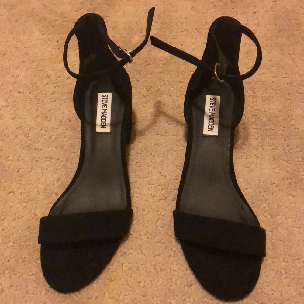 Black Suede Steve Madden Heels